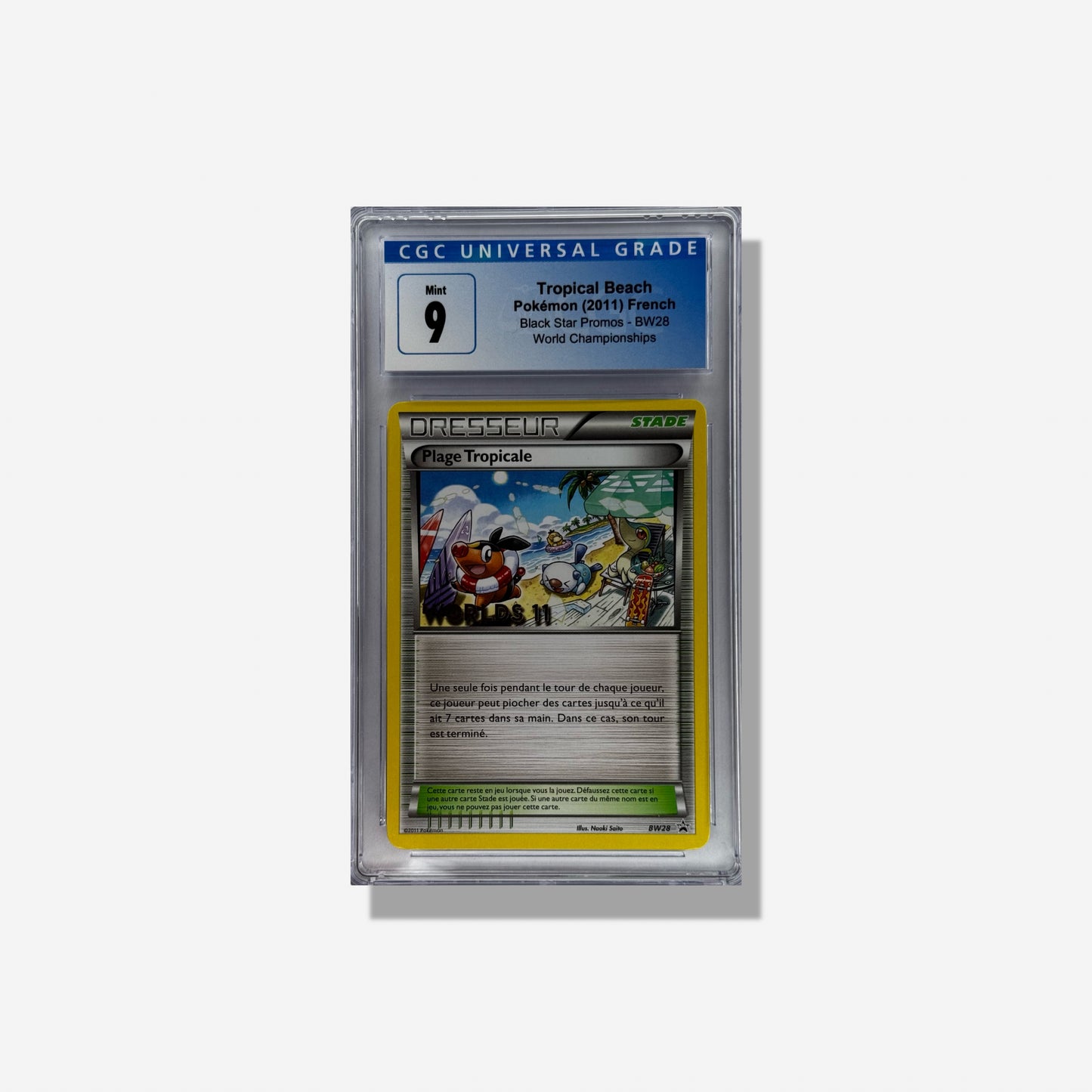 2011 TROPICAL BEACH POKÉMON BLACK STAR PROMOS World CHAMPIONSHIPS CGC 9