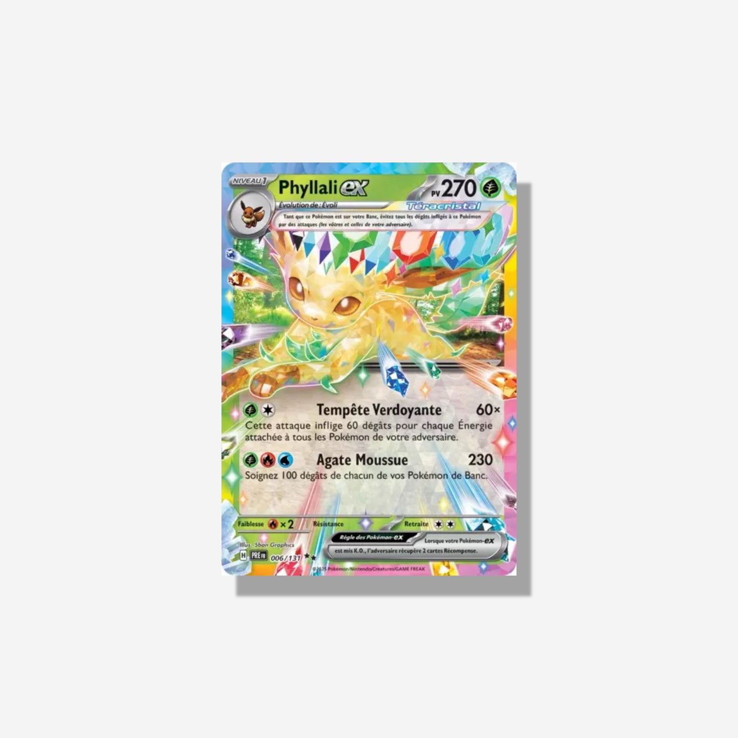 Carte Pokémon Phyllali EX 006/131 PRE SV8.5 (Near Mint)