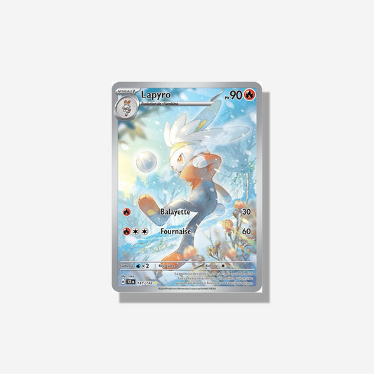 Carte Pokémon Lapyro Full Art 147/142 SCR (Near Mint)