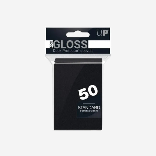 PRO - Gloss 50ct Standard Deck Protector sleeves Black