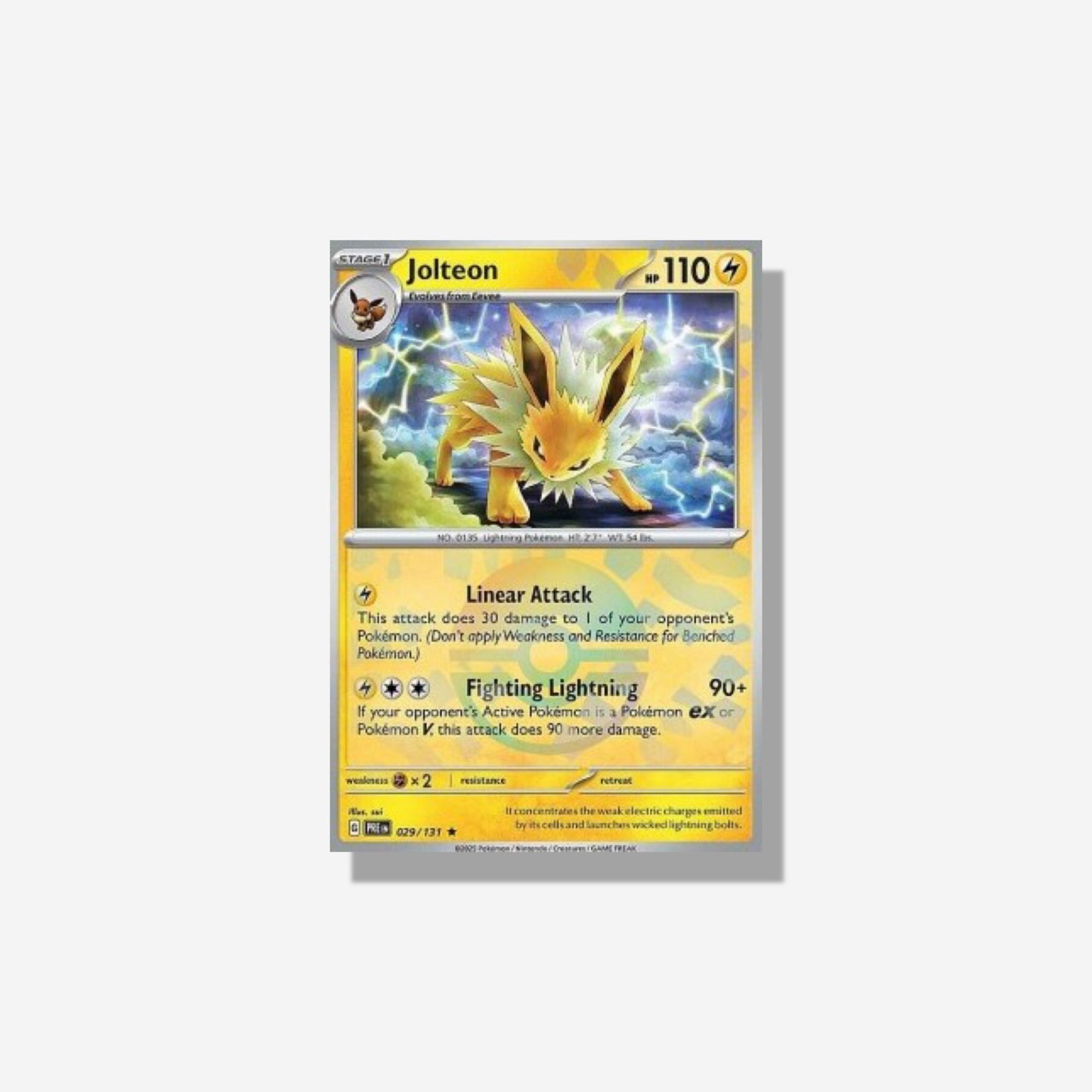 Carte Pokémon Voltali Pokeball EV8.5 Évolutions Prismatiques ( Near Mint)