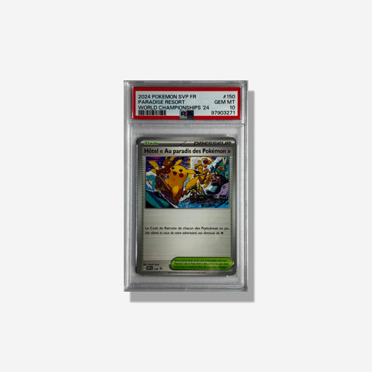 2024 POKEMON SVP FR PARADISE RESORT WELTMEISTERSCHAFTEN '24 PSA 10