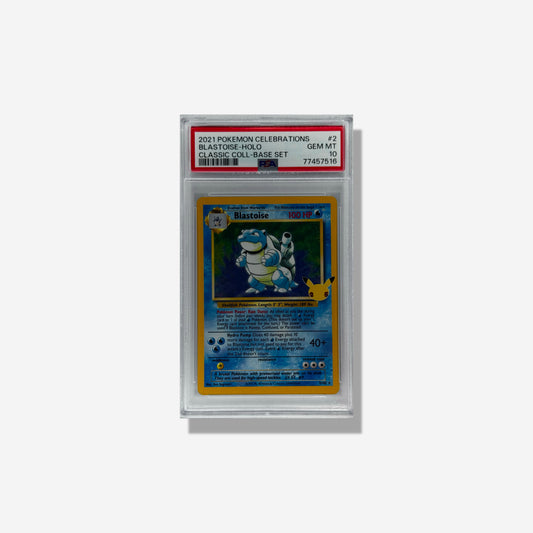 2021 Pokemon Feierlichkeiten Blastoise-Holo Classic Collection-Base-Set PSA 10