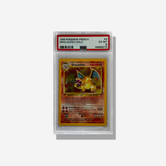 1999 POKEMON FRENCH DRACAUFEU-HOLO PSA 6